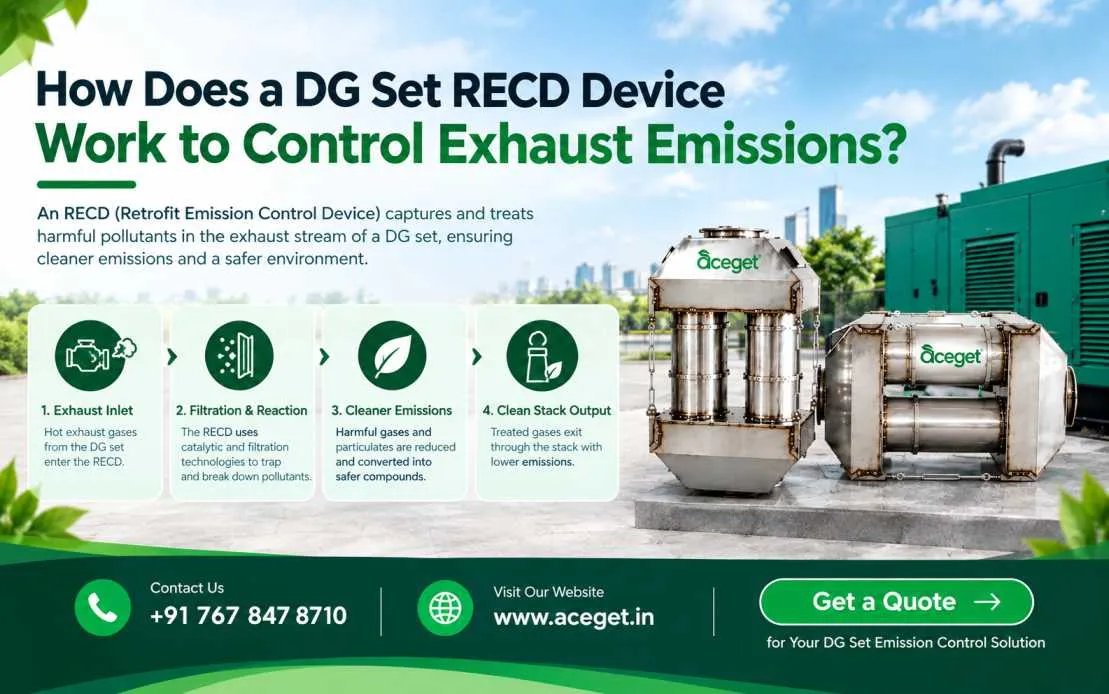 How Does a DG Set RECD Device Work to Control Exhaust Emissions?