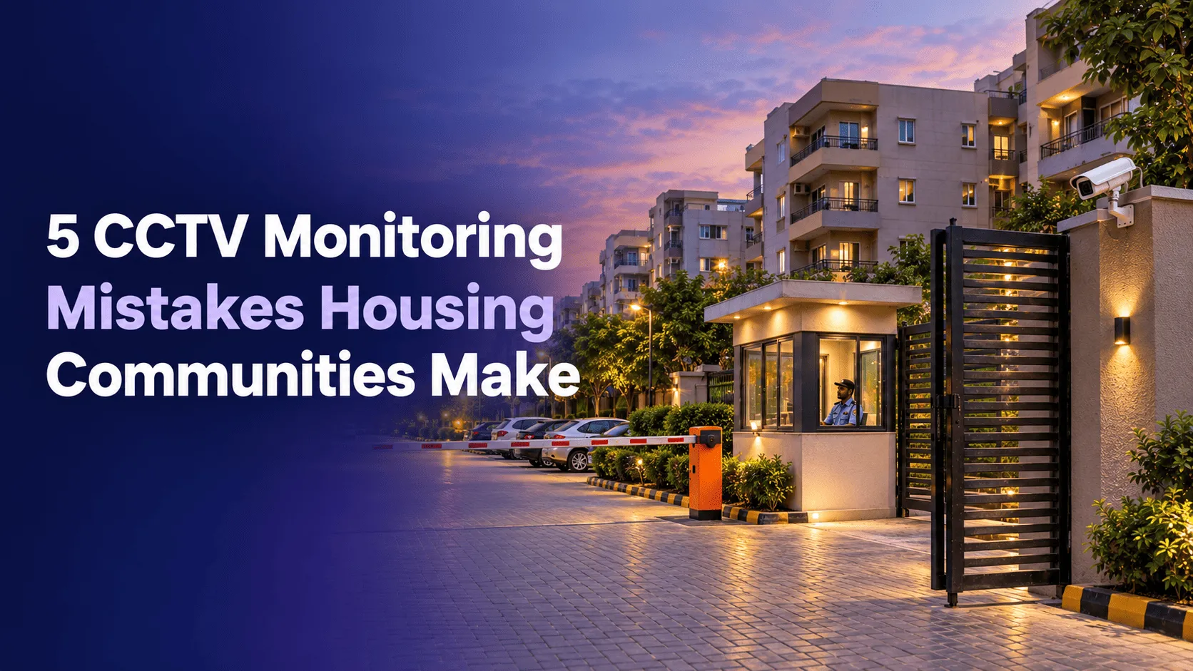 5 CCTV Monitoring Pakistan Residential Societies Mistakes Housing communities Make