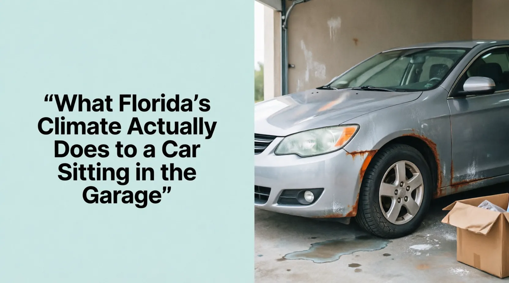 What Florida’s Climate Actually Does to a Car Sitting in the Garage