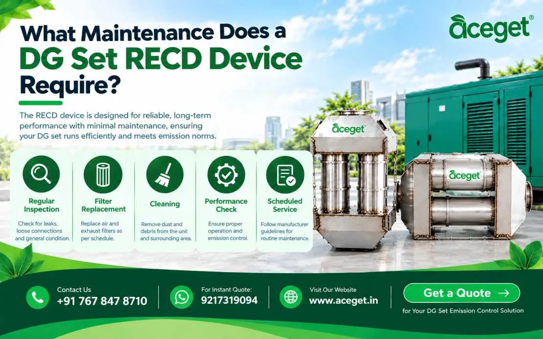 What Maintenance Does a DG Set RECD Device Require?