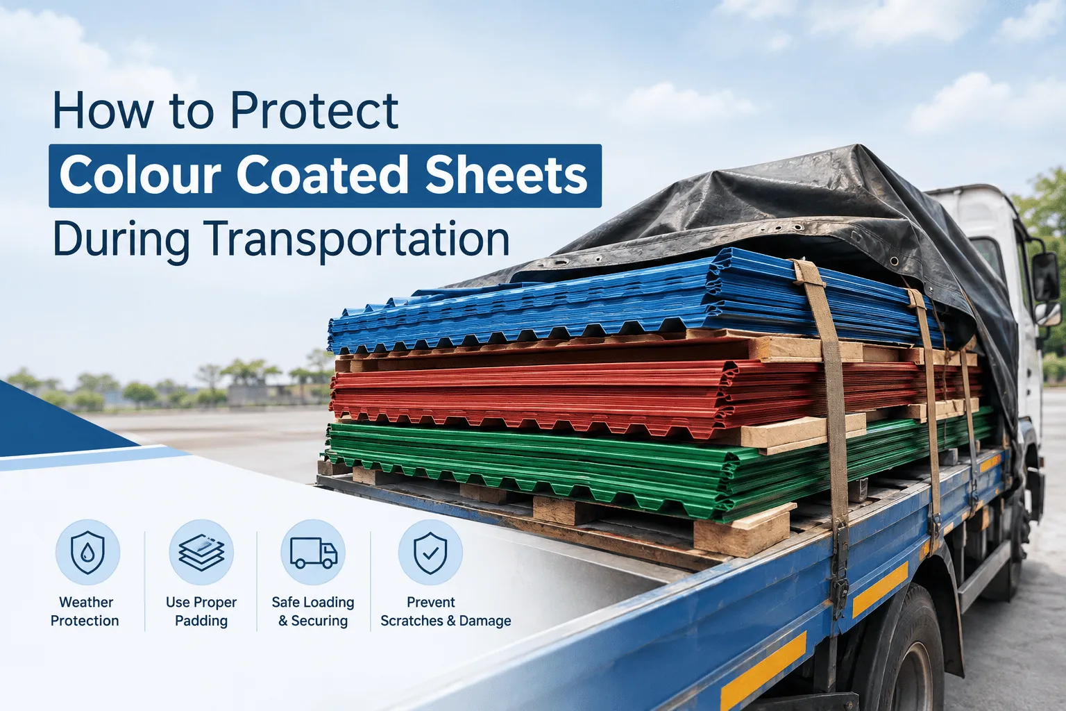 How to Protect Colour Coated Sheets During Transportation