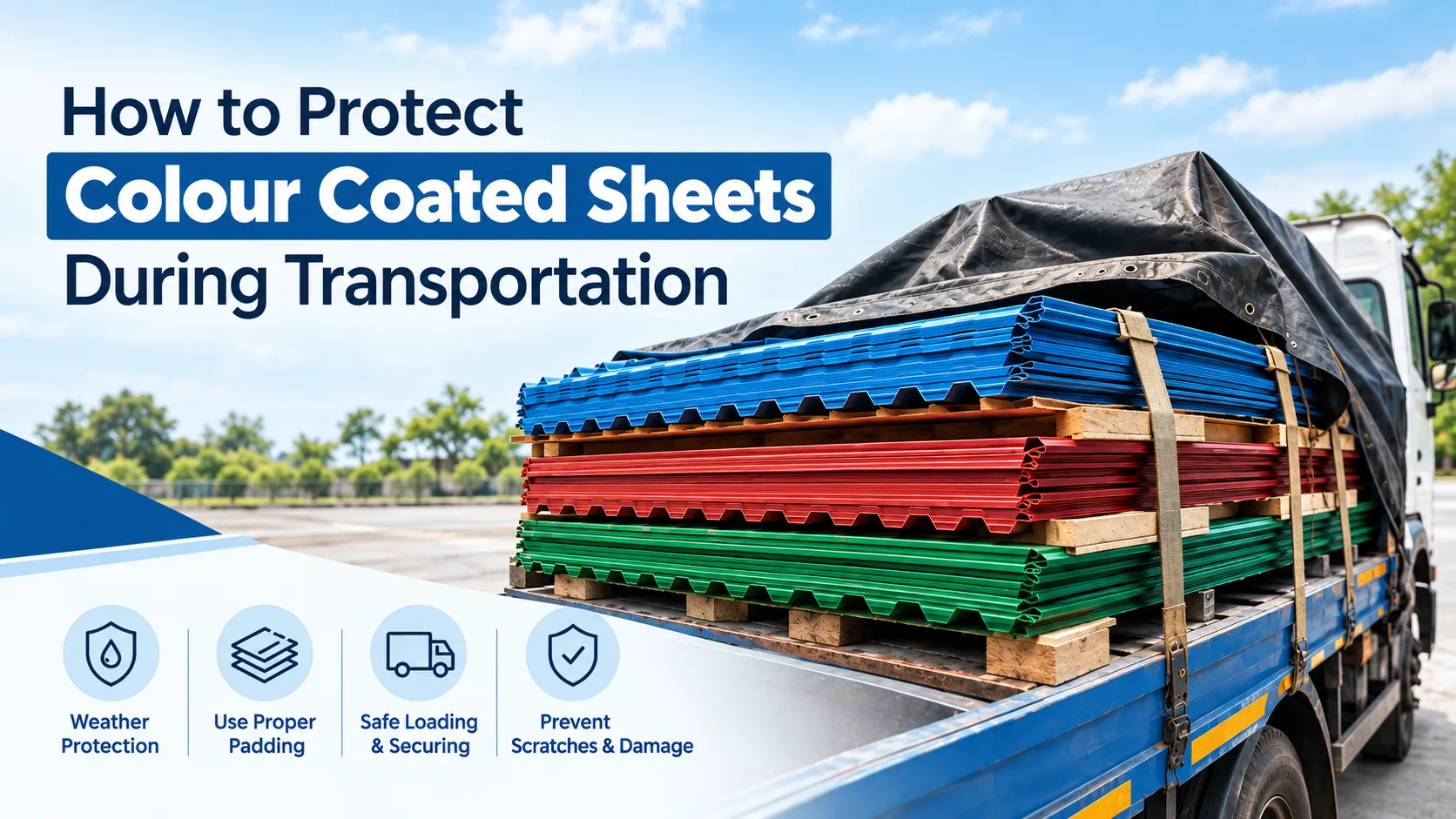How to Protect Colour Coated Sheets During Transportation