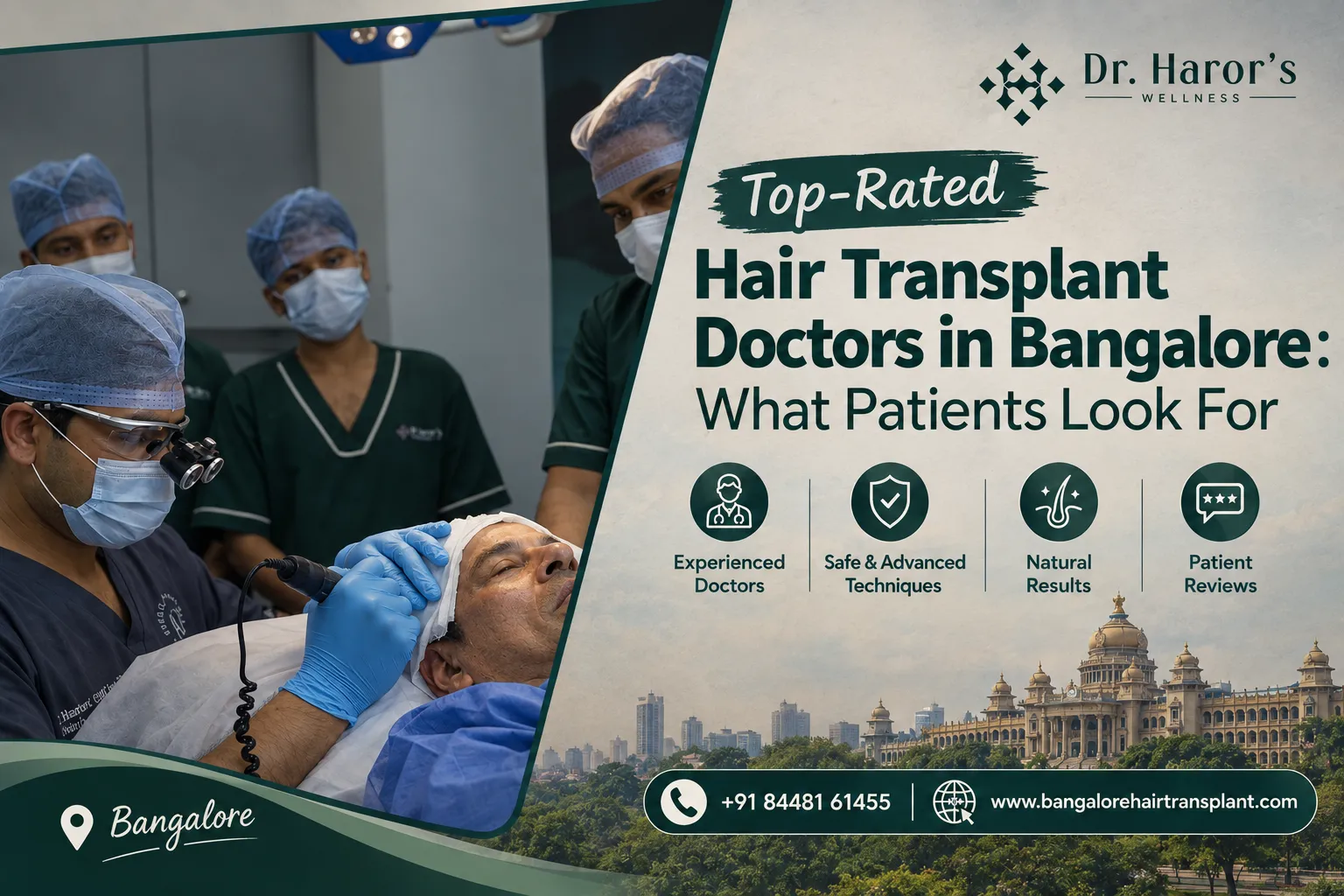 Top-Rated Hair Transplant Doctors in Bangalore : What Patients Look For