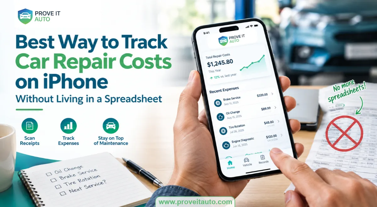 Best Way to Track Car Repair Costs on iPhone Without Living in a Spreadsheet