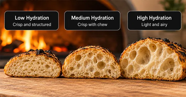 How Water Ratio Changes a Pizza Crust