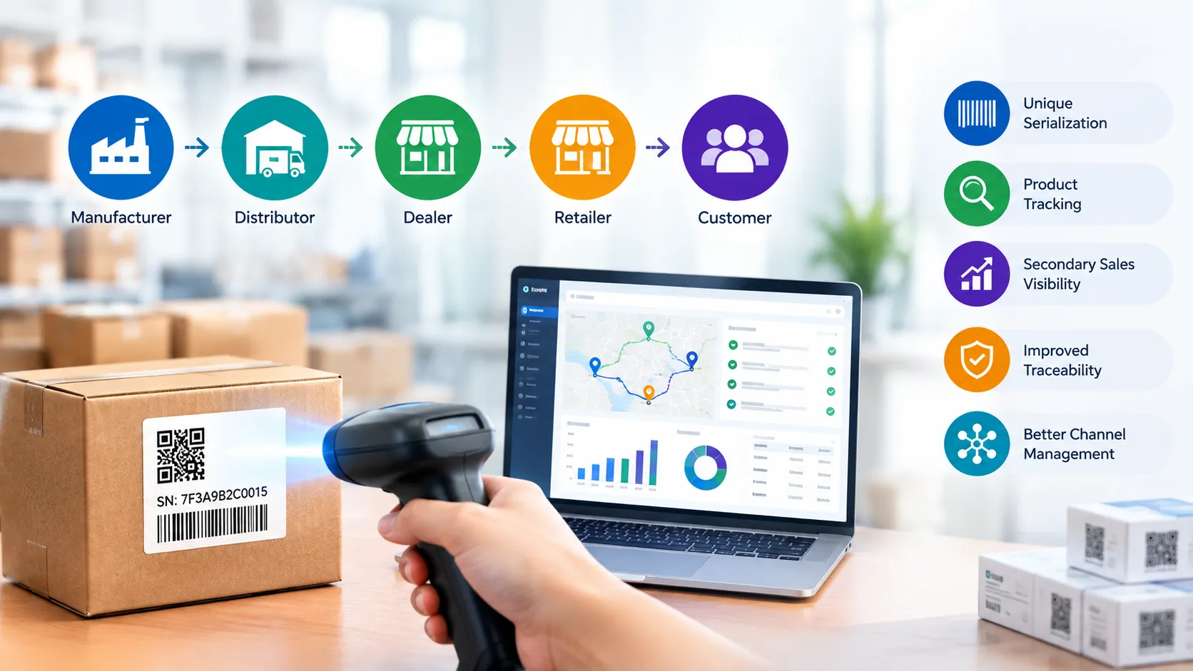 Secondary Sales Visibility and Serialization Solutions for Better Channel Management