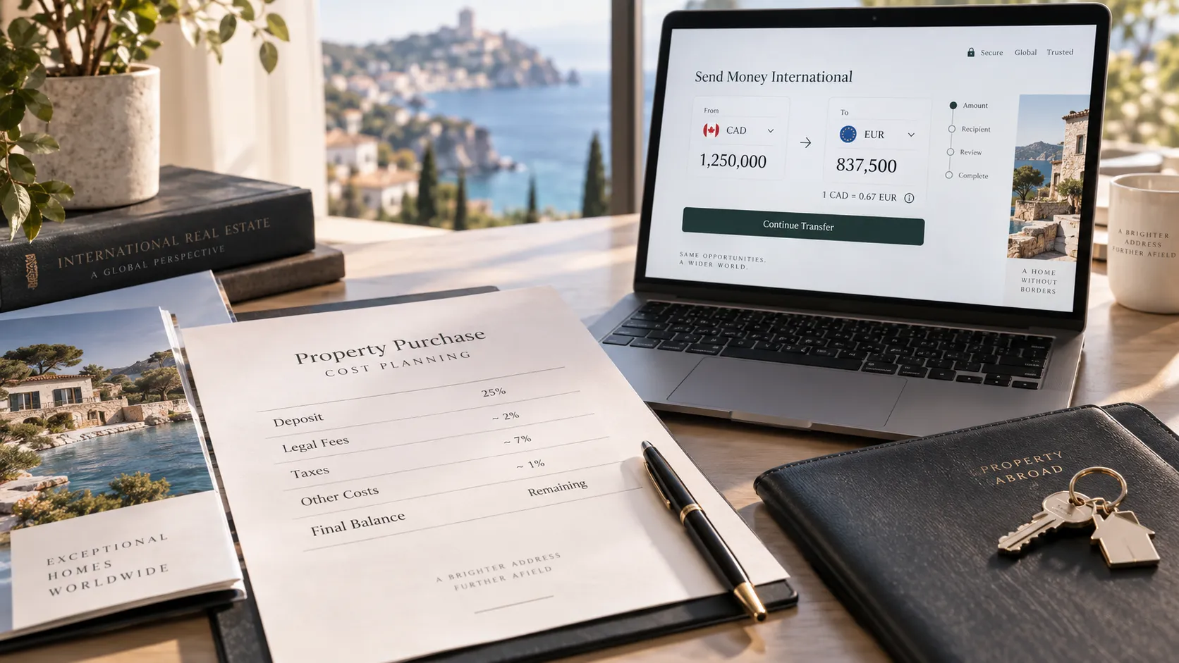 Buying Property Abroad from Canada: How to Send Money for Your Purchase