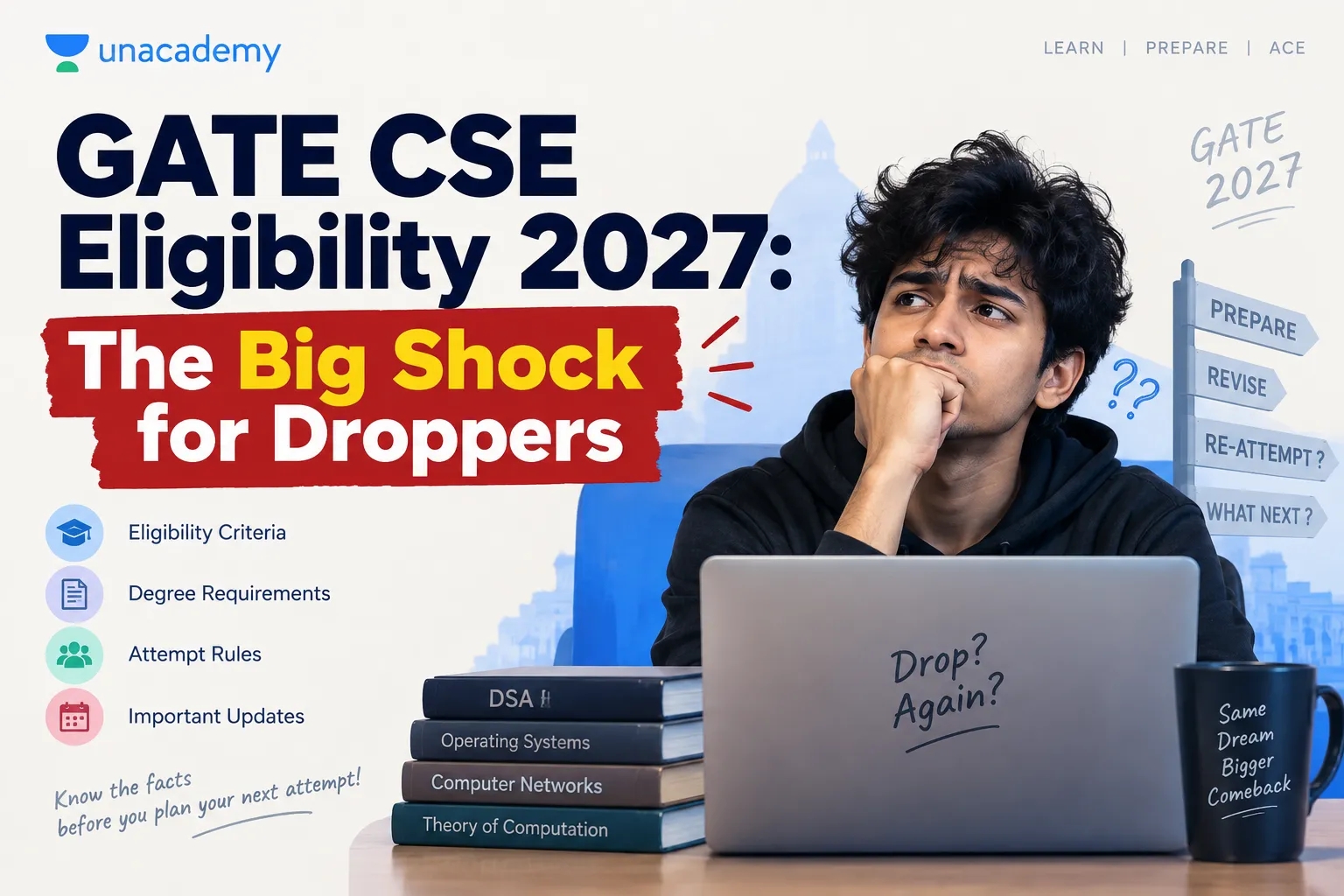 GATE CSE Eligibility 2027: The Big Shock for Droppers