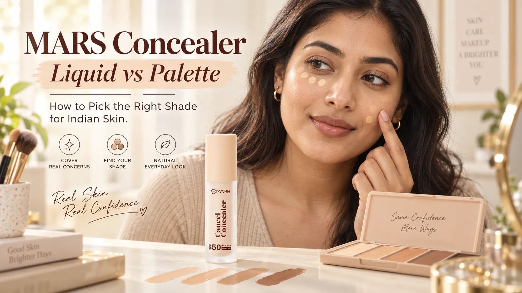MARS Concealer - Liquid vs Palette and How to Pick the Right Shade for Indian Skin