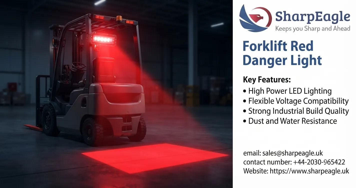 Forklift Red Danger Light in UK Manufacturing: Controlling High-Traffic Material Routes