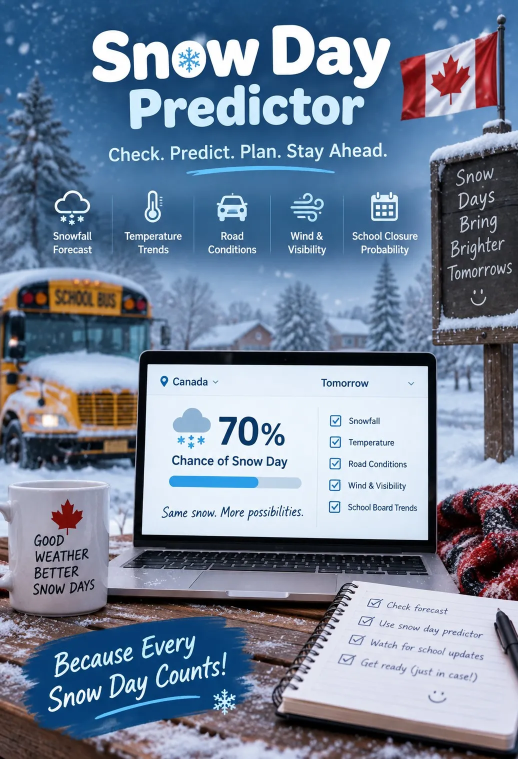 Snow Day Predictor: How to Check Your Snow Day Chance for Tomorrow