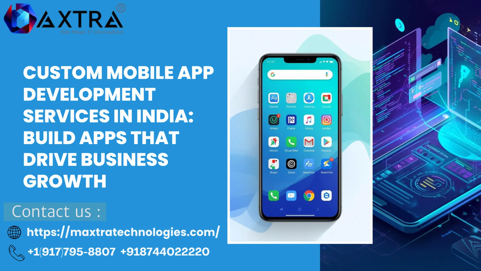Custom Mobile App Development Services in India: Build Apps That Drive Business Growth