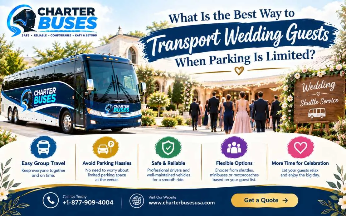 What Is the Best Way to Transport Wedding Guests When Parking Is Limited?