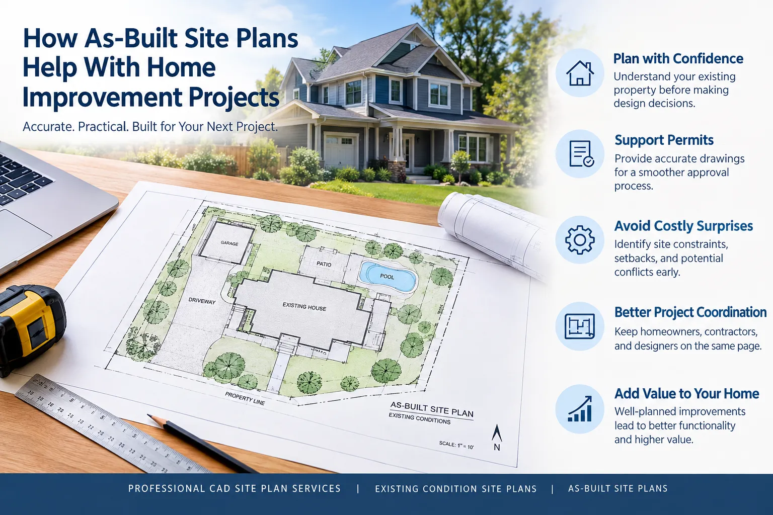 How As-Built Site Plans Help With Home Improvement Projects