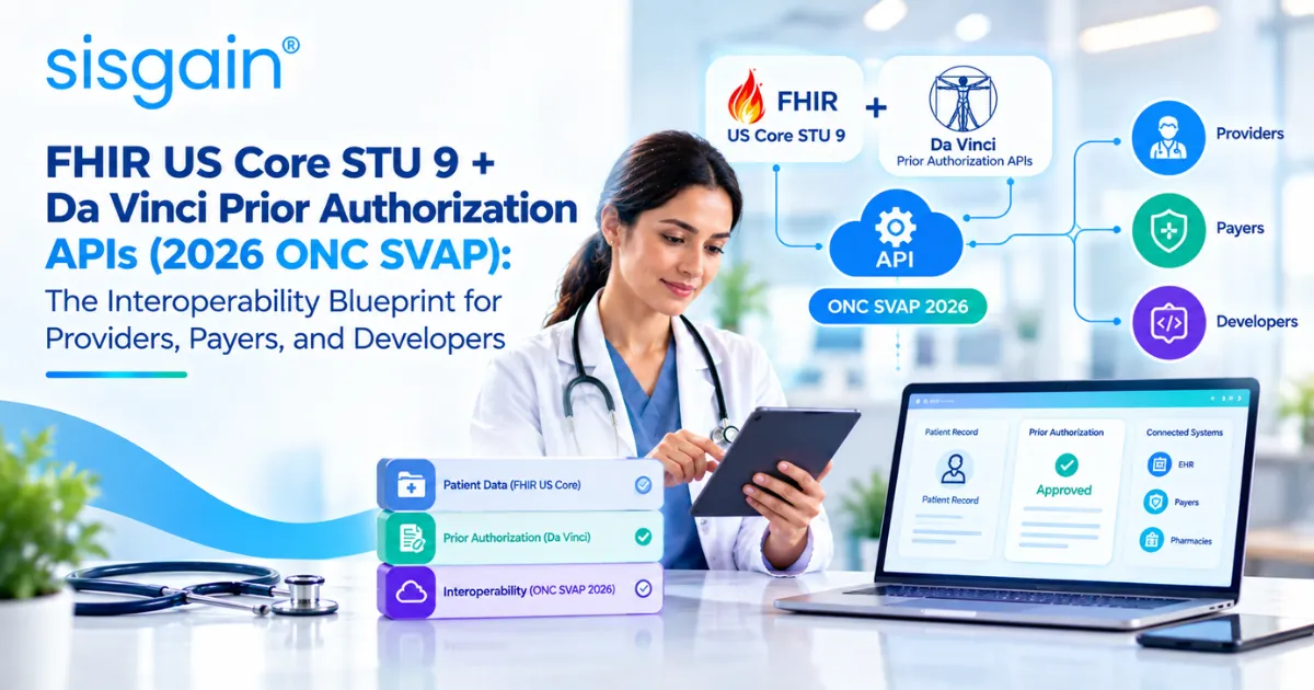 FHIR US Core STU 9 + Da Vinci Prior Authorization APIs (2026 ONC SVAP): The Interoperability Blueprint for Providers, Payers, and Developers