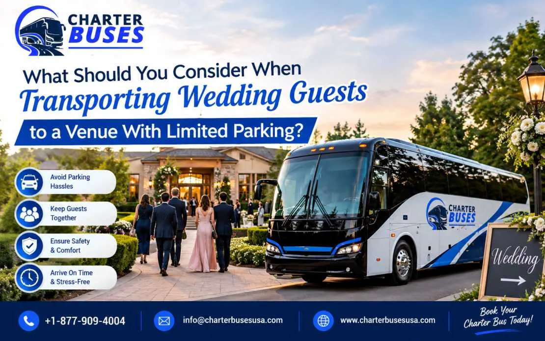 What Should You Consider When Transporting Wedding Guests to a Venue With Limited Parking?