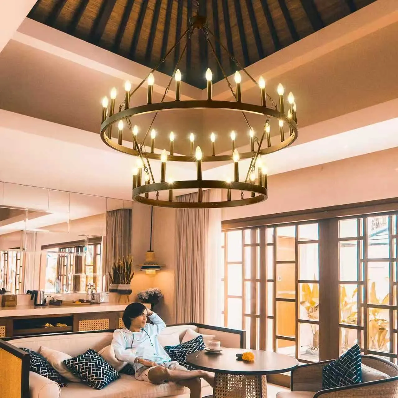 Create a Stunning Wagon Wheel Chandelier at Home