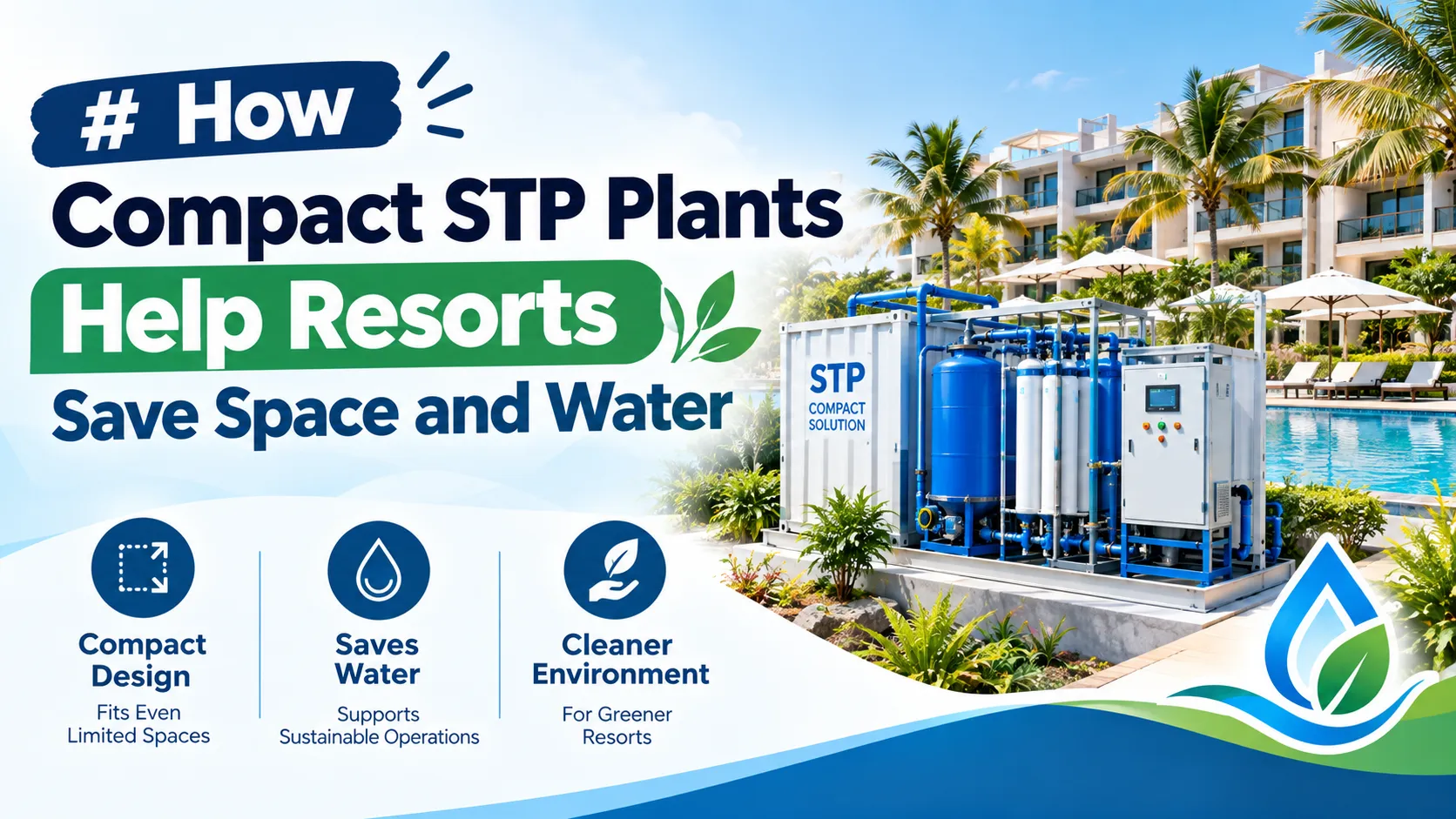 How Compact STP Plants Help Resorts Save Space and Water