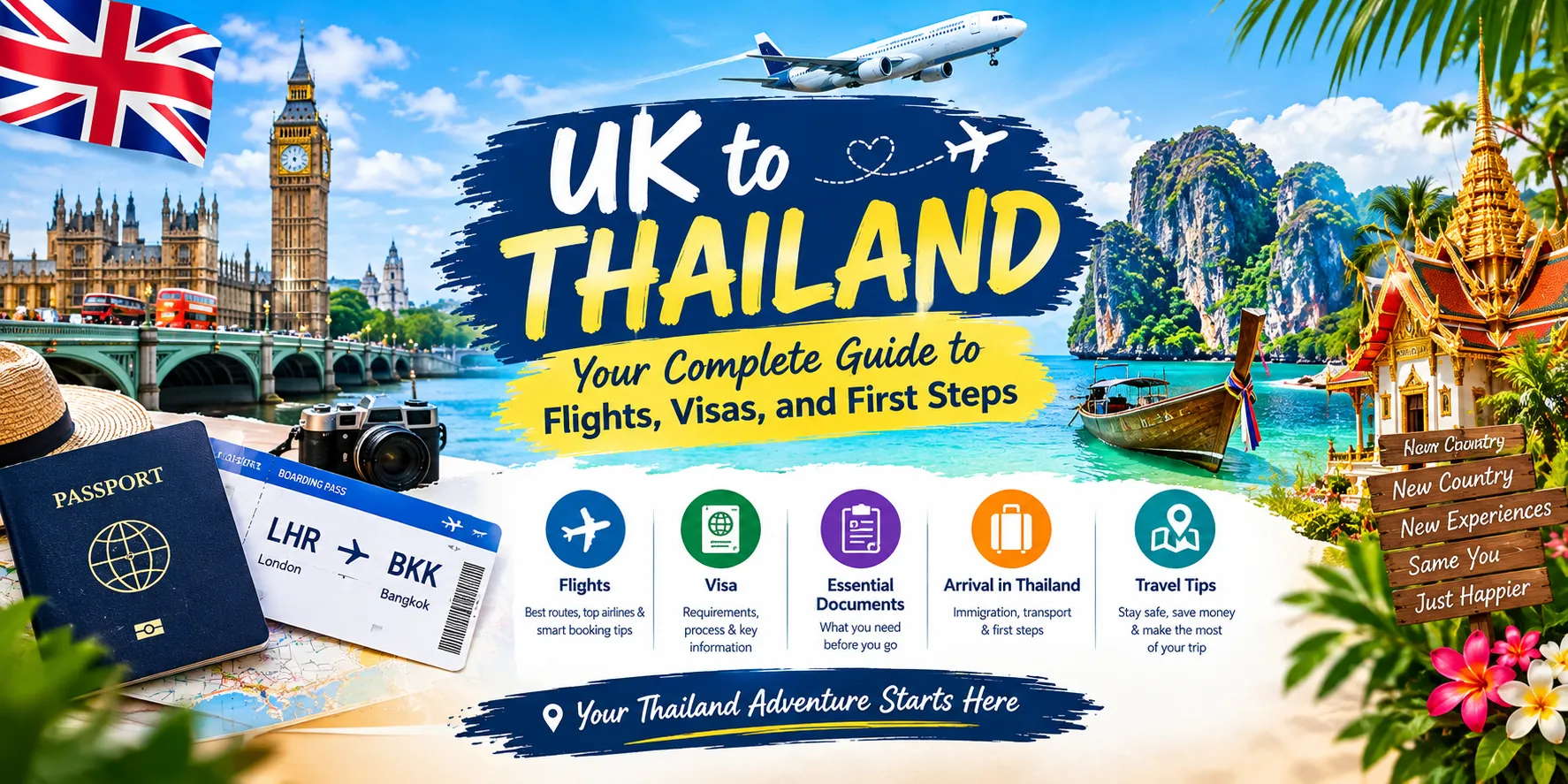 UK to Thailand | Your Complete Guide to Flights, Visas, and First Steps