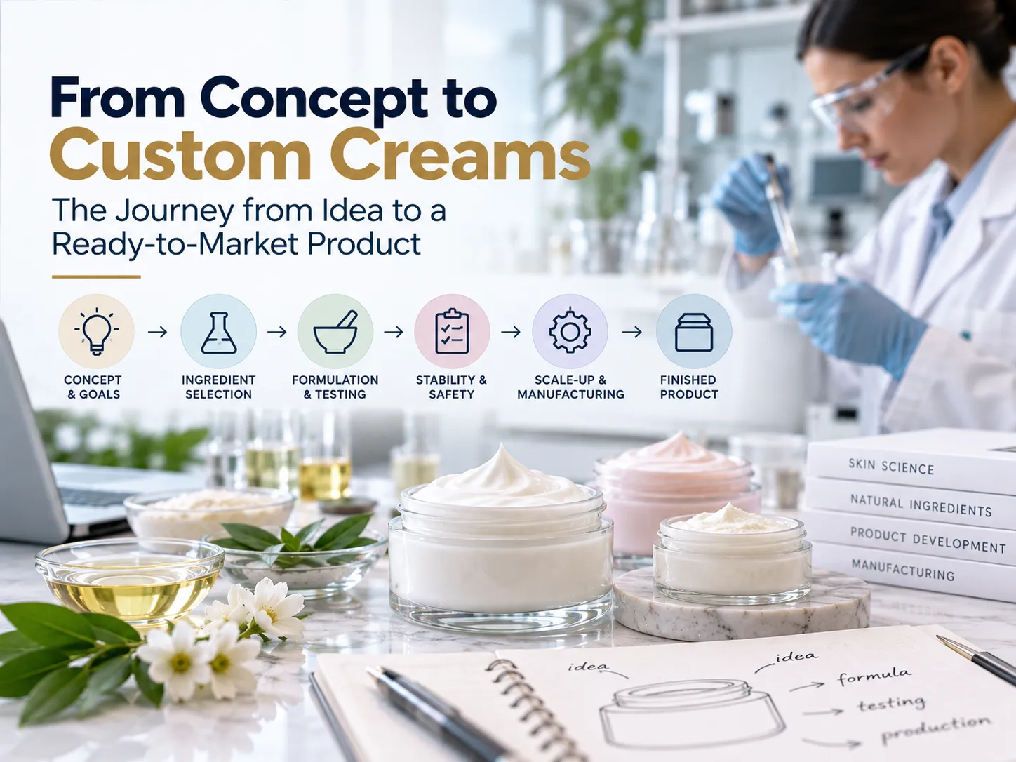 How to Develop a Custom Cream Formula From Concept to Production