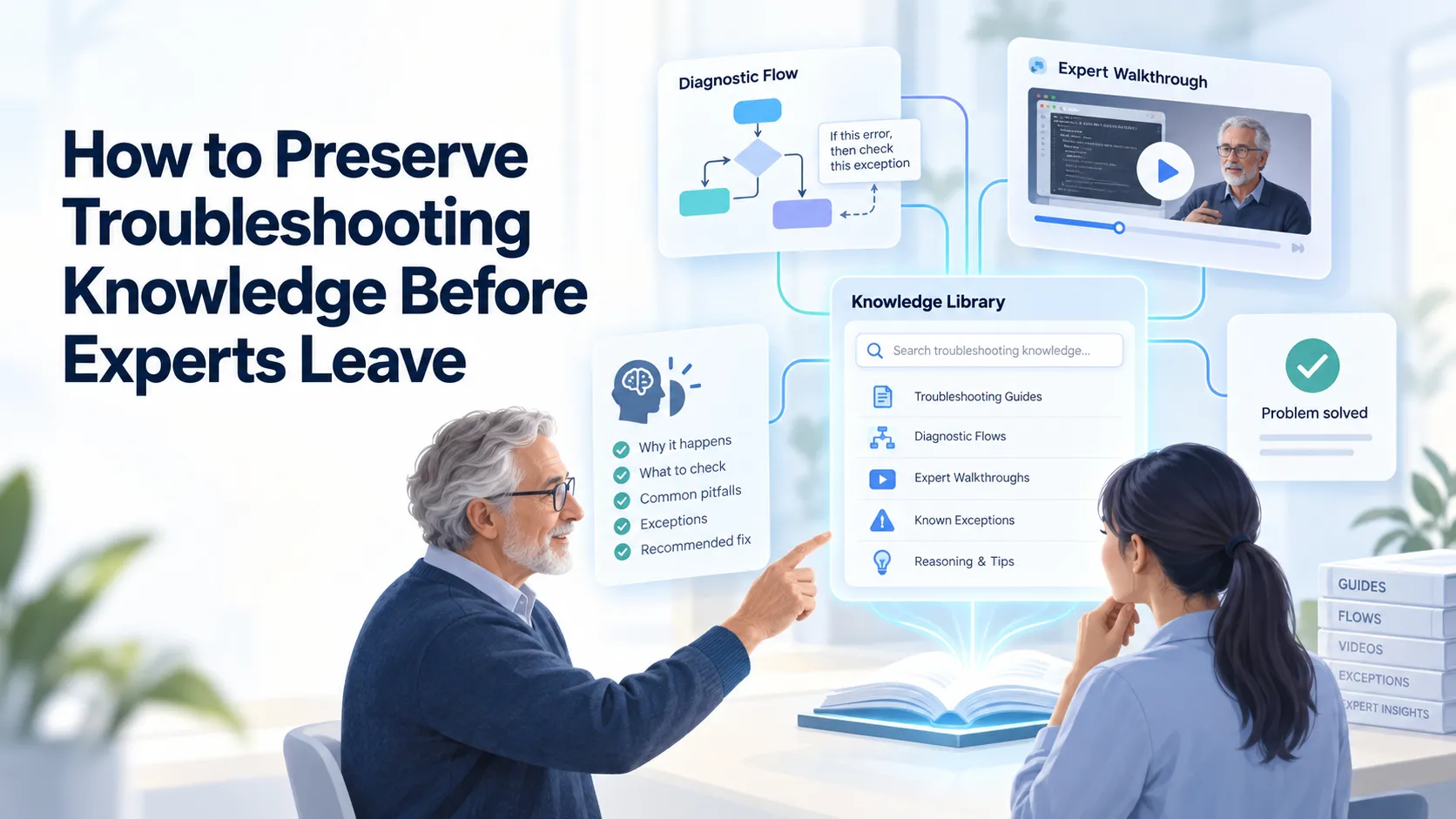 How to Preserve Troubleshooting Knowledge Before Experts Leave