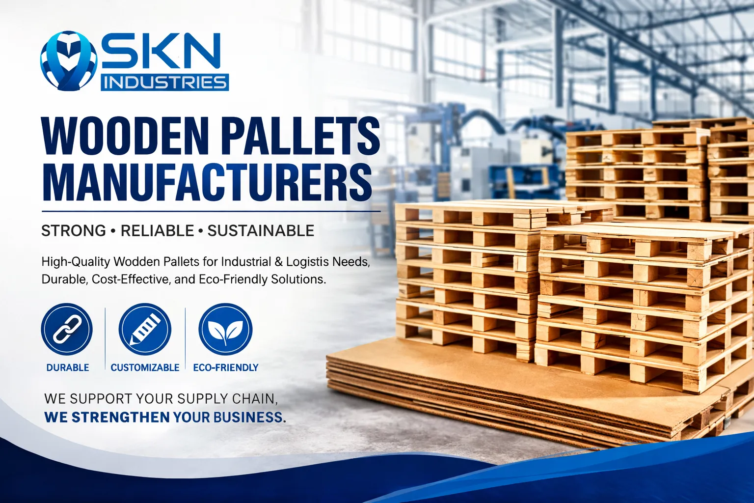 How Wooden Pallets Manufacturers Support Modern Industrial Logistics