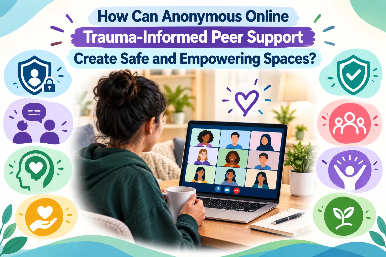 How Can Anonymous Online Trauma-Informed Peer Support Create Safe and Empowering Spaces?