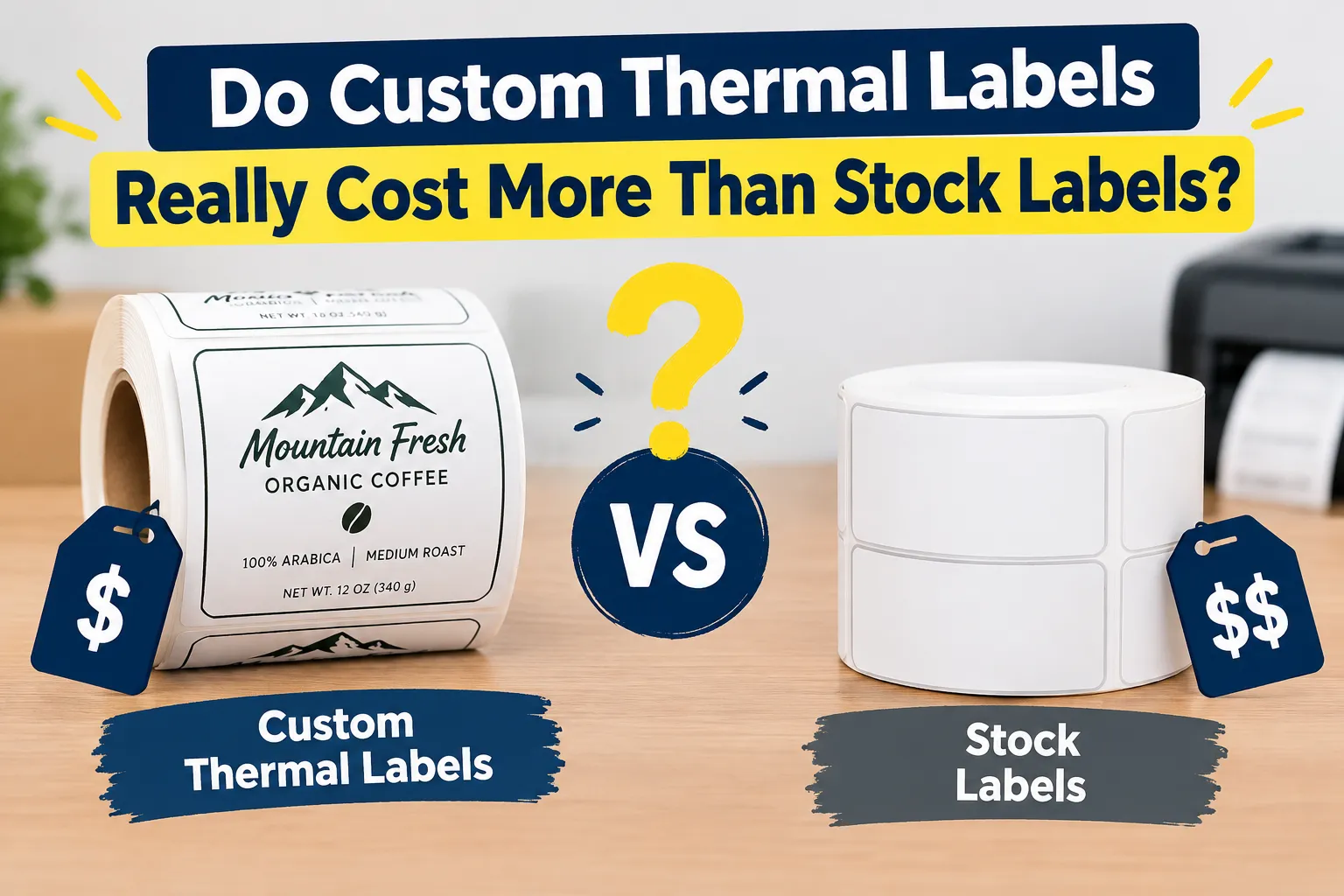Do Custom Thermal Labels Really Cost More Than Stock Labels?