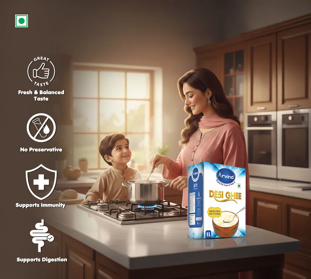 Desi Ghee 1L – Fresh Cream Ghee with Rich Aroma