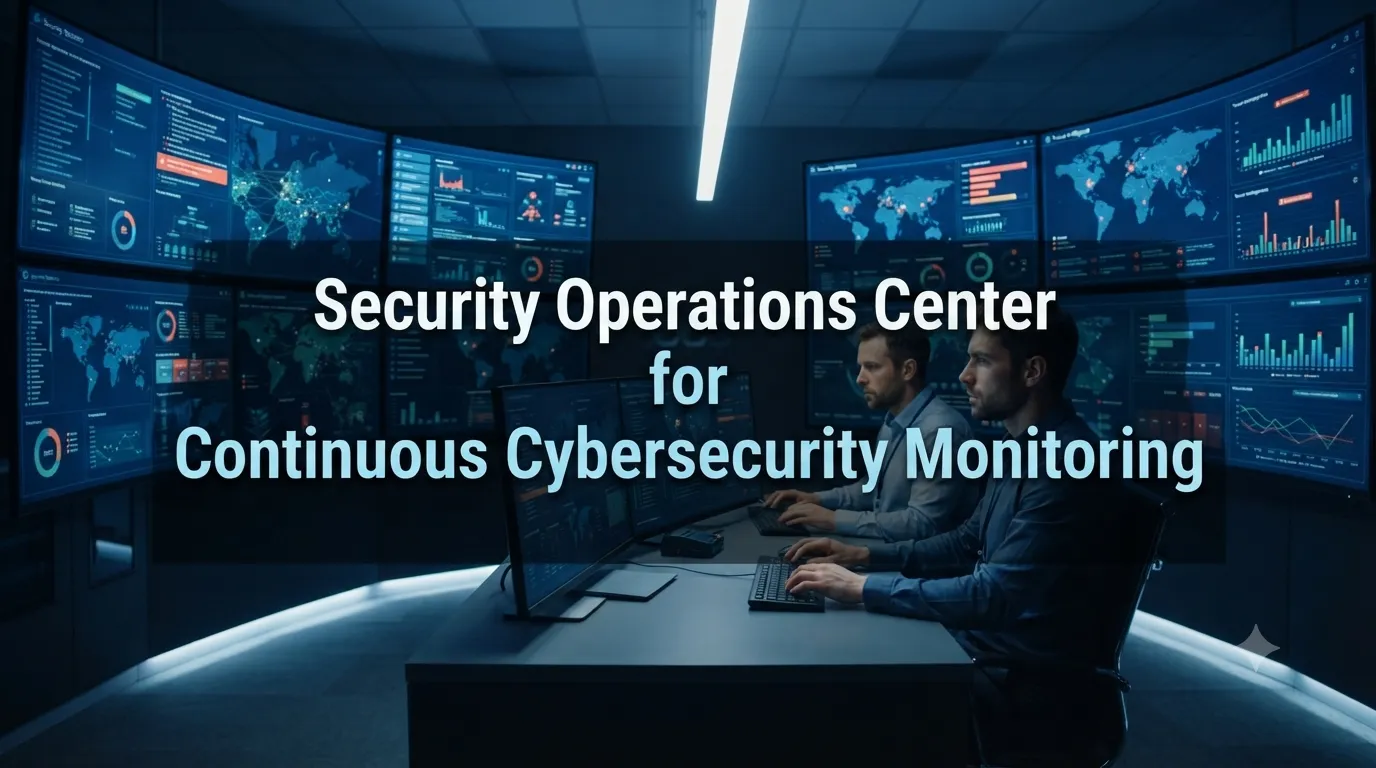 Security Operations Center for Continuous Cybersecurity Monitoring