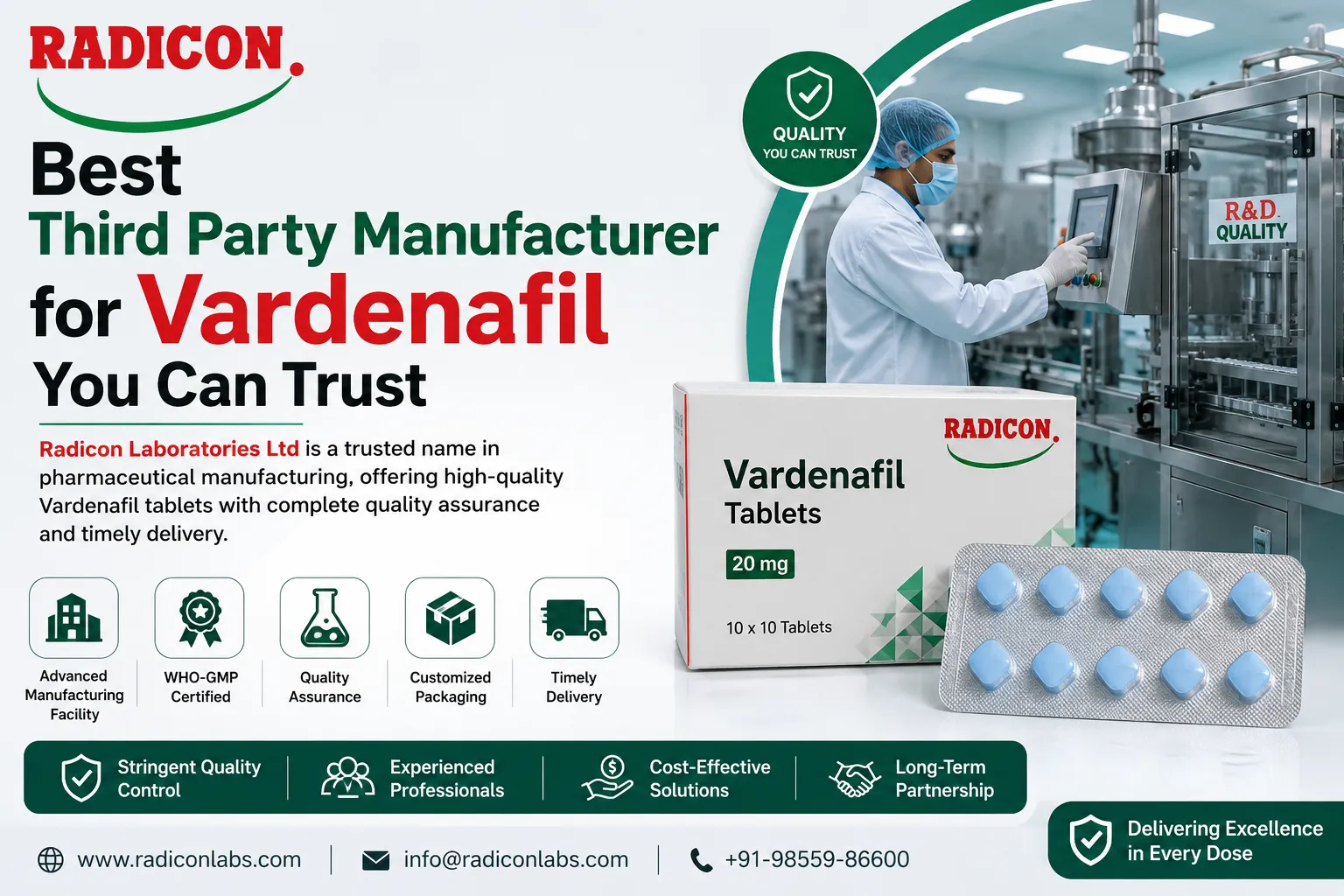 What Pharma Companies Should Know About Vardenafil Manufacturing
