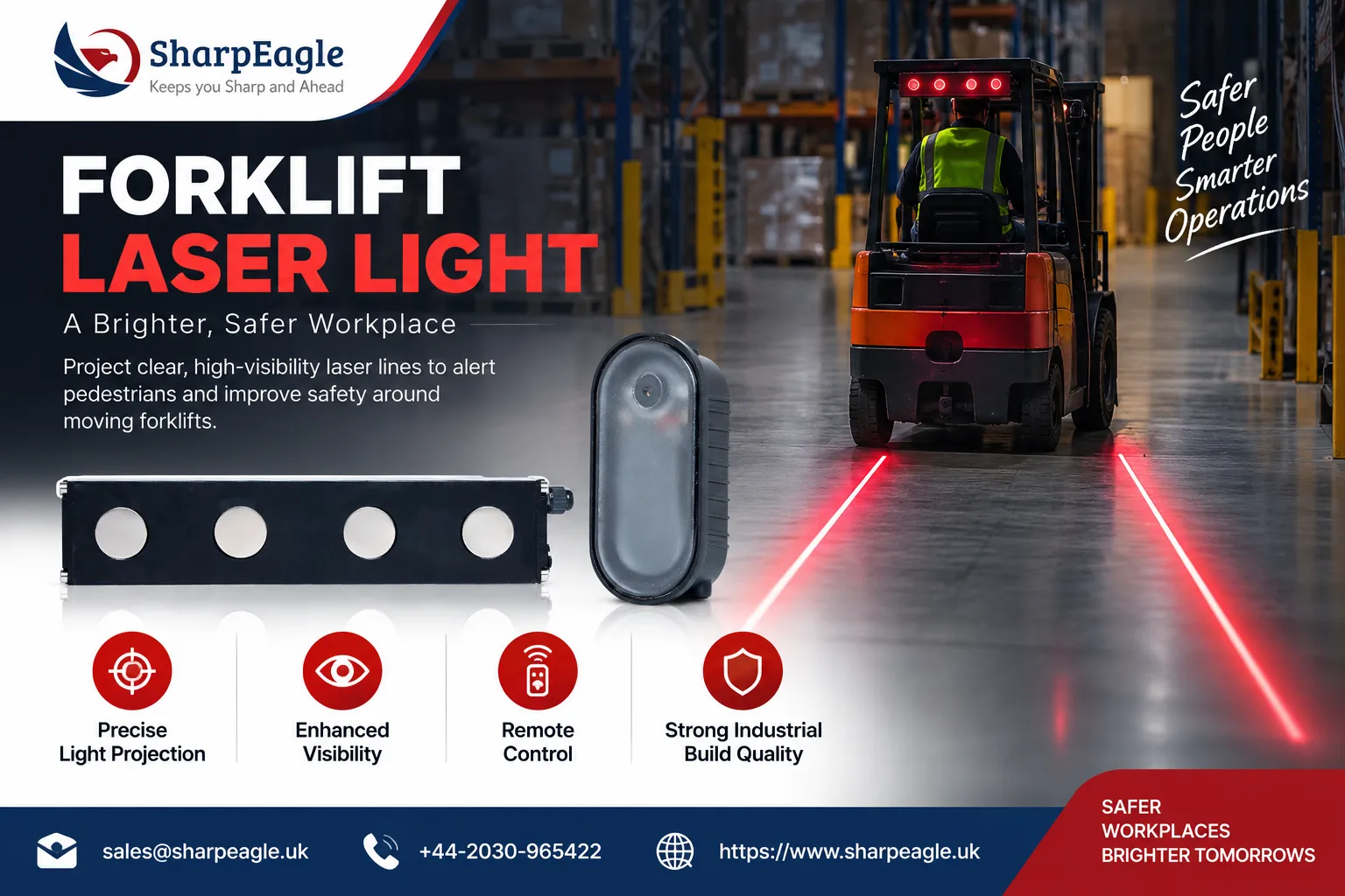 Forklift Laser Light vs Blue Spot: UK Safety Guide