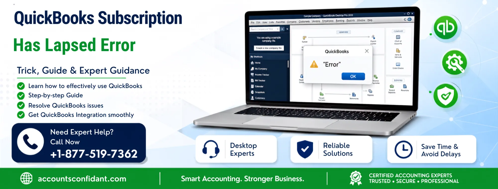 QuickBooks Subscription Has Lapsed Error & How to Fix It
