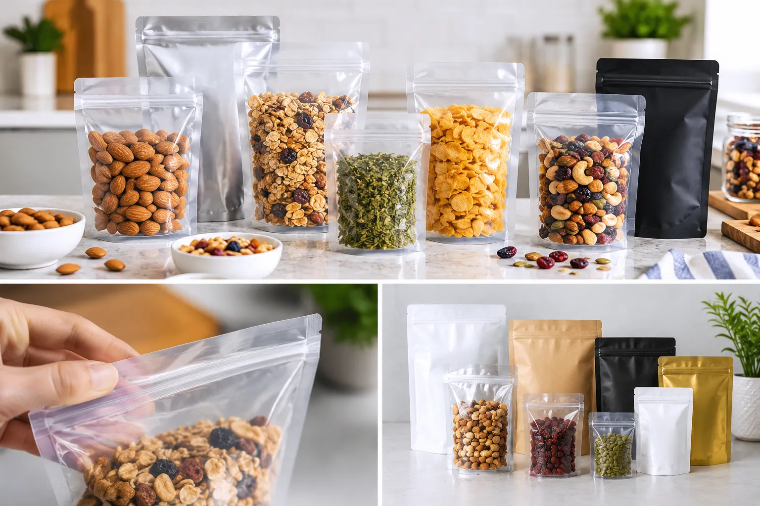 Are your zip lock pouches suitable for food packaging and storage?