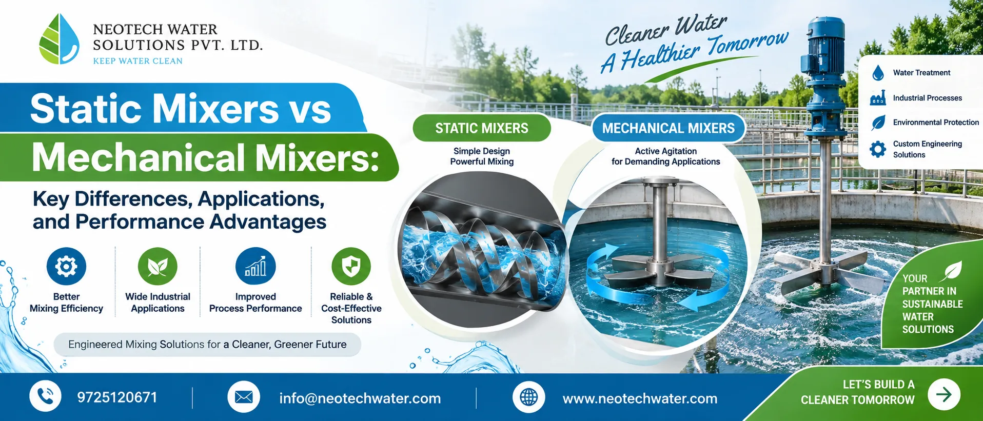 Static Mixers vs Mechanical Mixers: Key Differences, Applications, and Performance Advantages