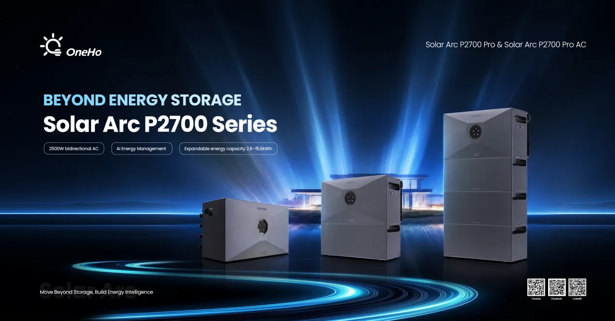 OneHo bringt die Plug-in-Batterien der Solar Arc P2700 Pro-Serie auf den Markt