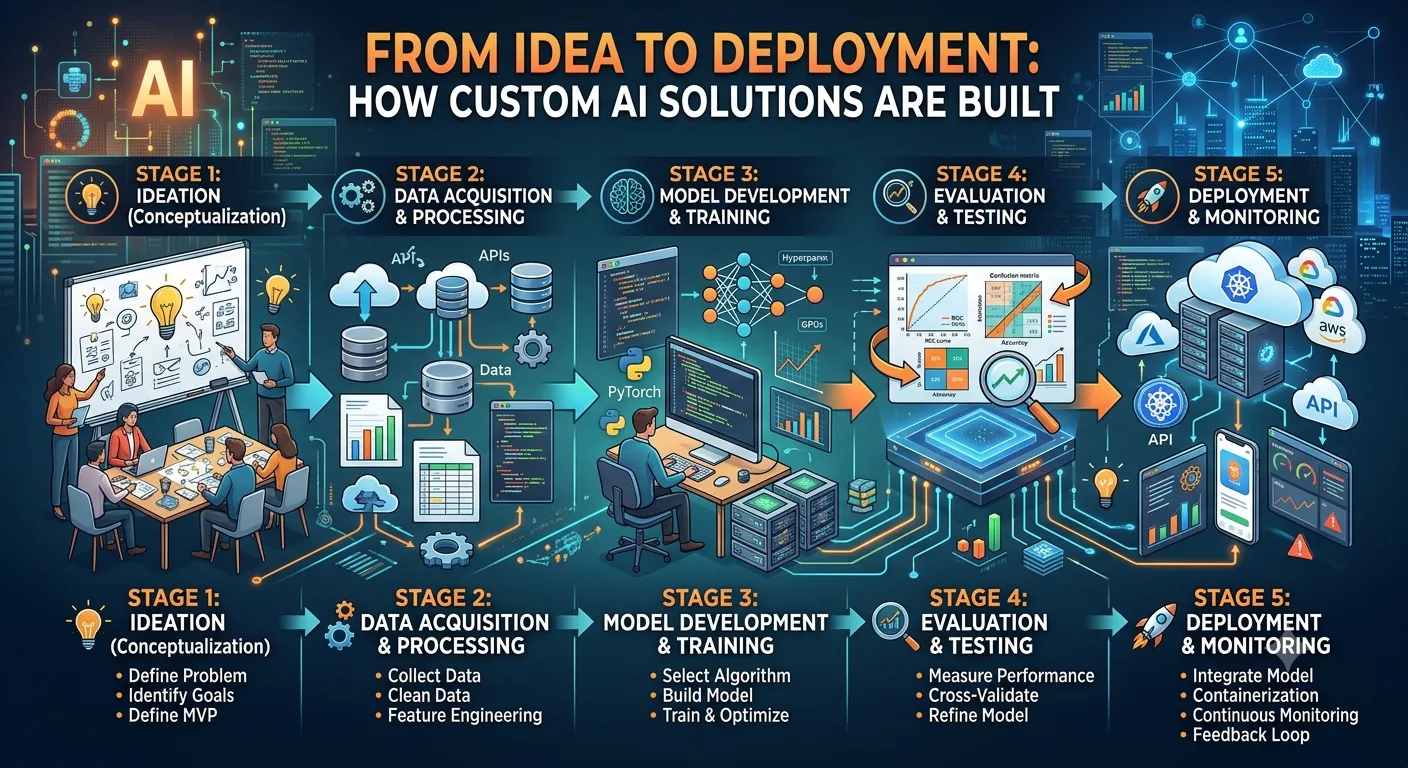 From Idea to Deployment: How Custom AI Solutions Are Built