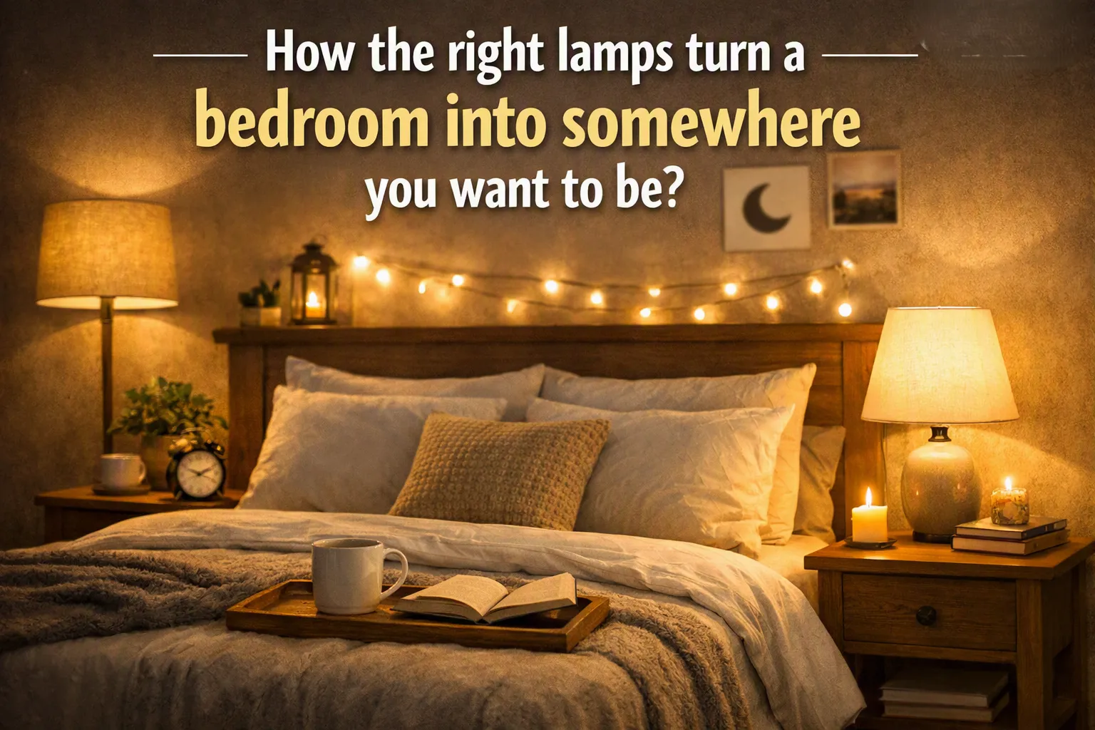 How the right lamps turn a bedroom into somewhere you want to be?