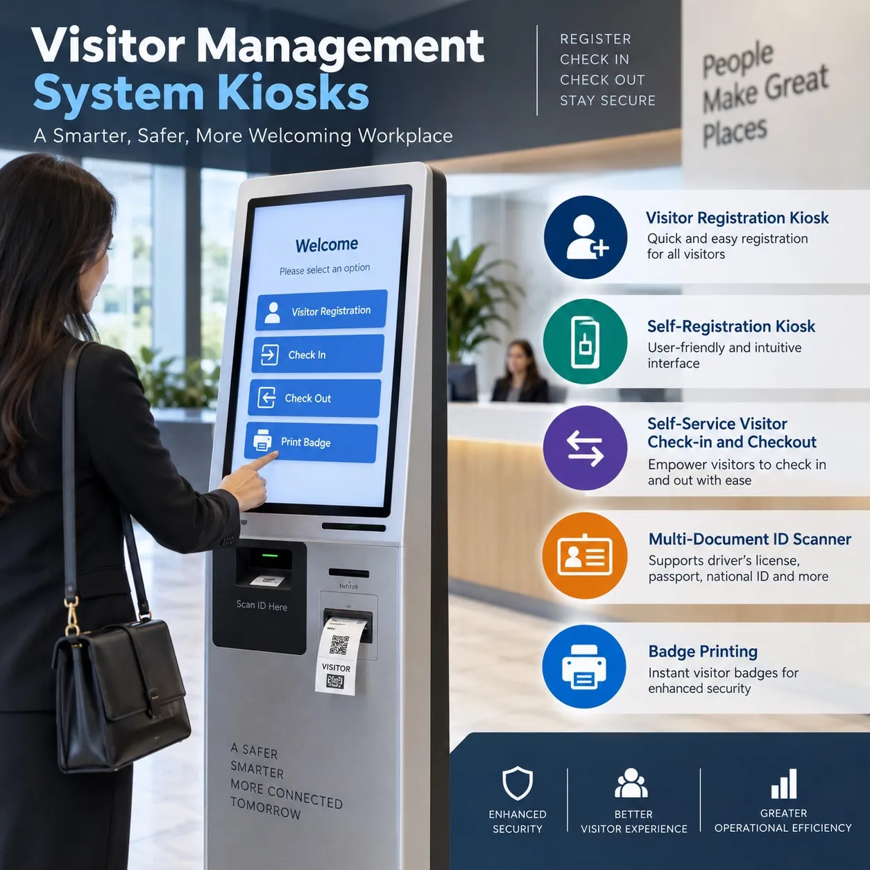 Visitor Management System Kiosks for Secure Access Across Saudi Arabia