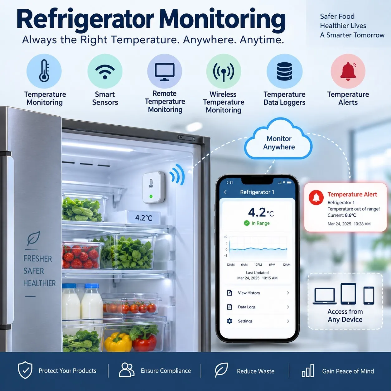 Refrigerator Monitoring for Supermarkets and Retailers in Bahrain