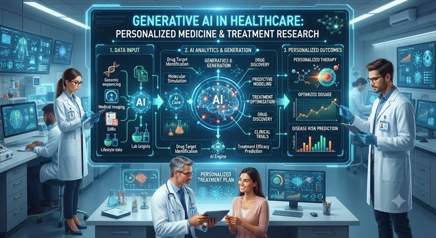 Generative AI in Healthcare: How AI Is Supporting Personalized Medicine and Treatment Research