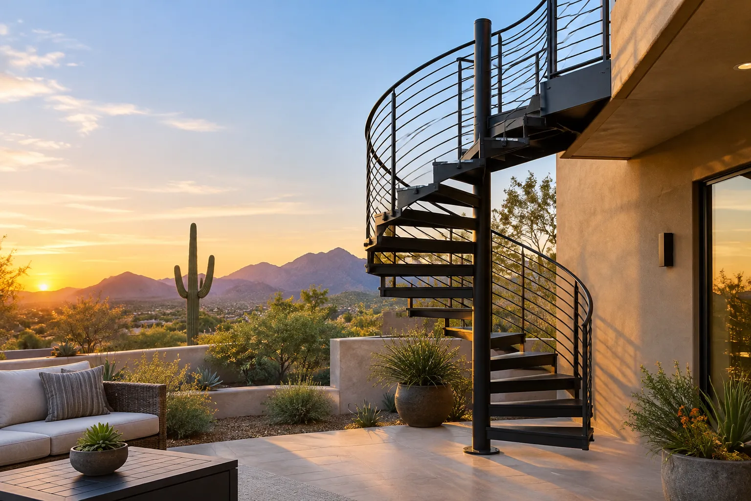 Spiral Staircase for Outdoors in Scottsdale, AZ: Designing Better Outdoor Access