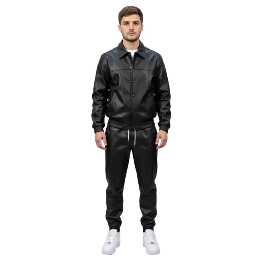 How to Style a Men's Leather Tracksuit Set for Any Occasion