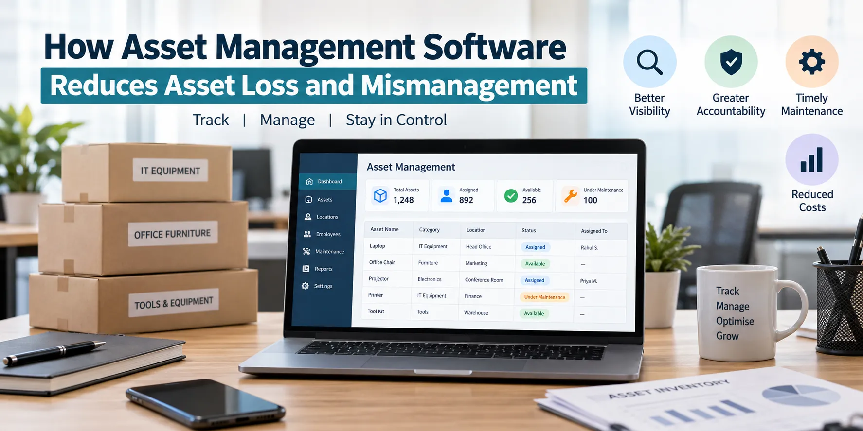 How Asset Management Software Reduces Asset Loss and Mismanagement