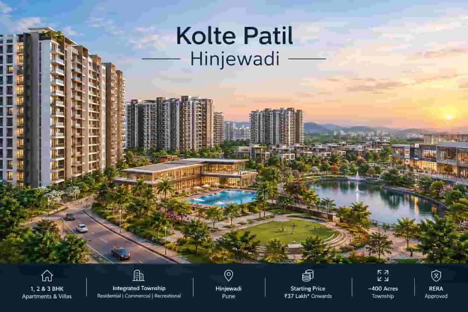 Kolte Patil Hinjewadi 400 Acre Township with Residential Spaces