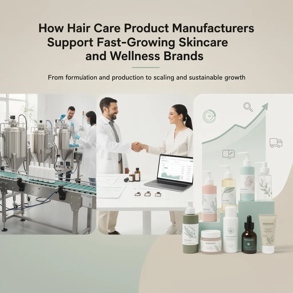 How Hair Care Product Manufacturers Support Fast-Growing Skincare and Wellness Brands