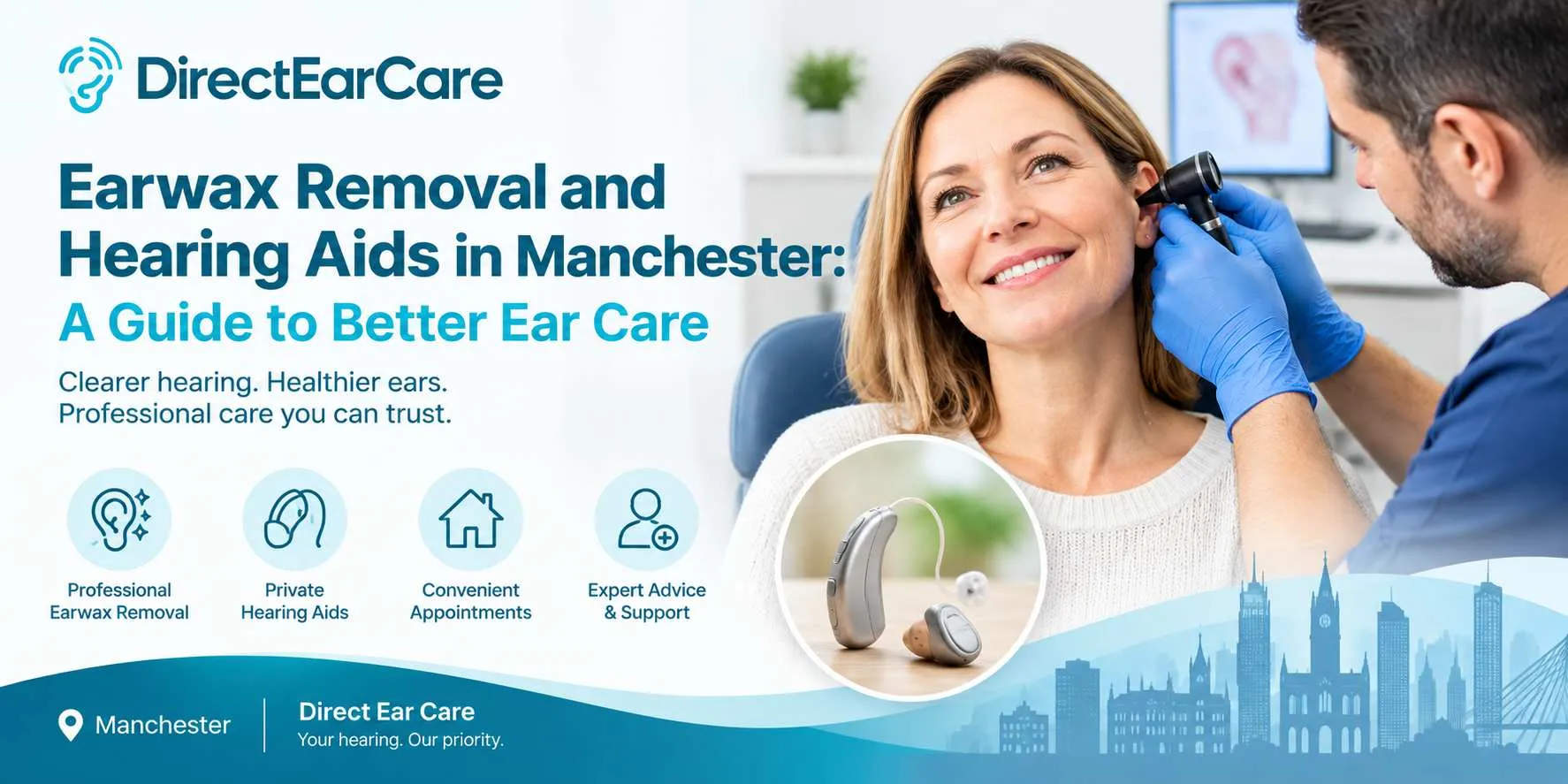 Earwax Removal and Hearing Aids in Manchester: A Guide to Better Ear Care