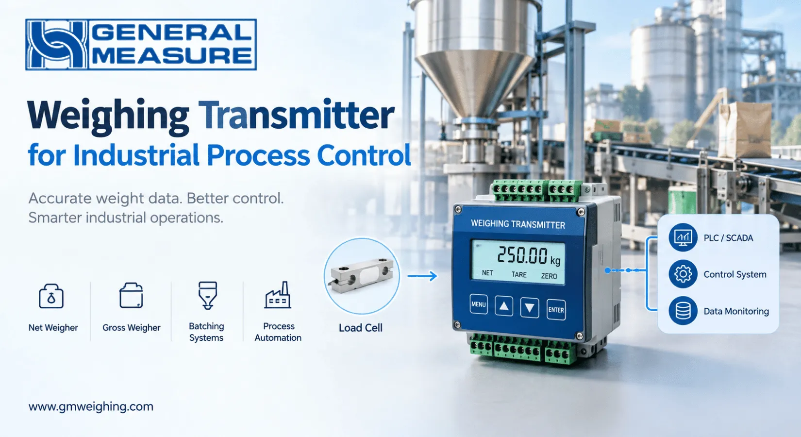 Weighing Transmitter for Industrial Process Control