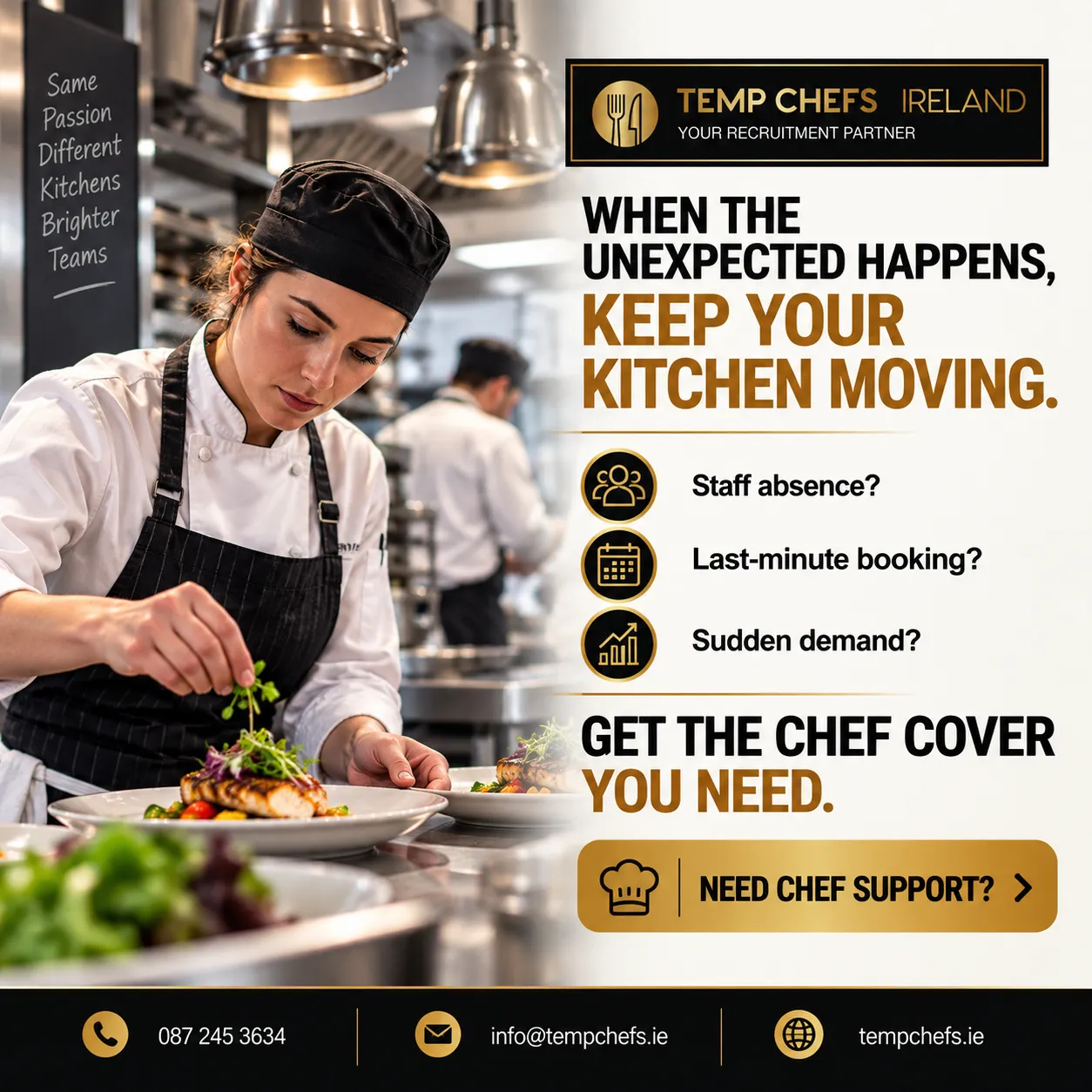 Contract Chefs Ireland: Flexible Chef Staffing for Hospitality Businesses