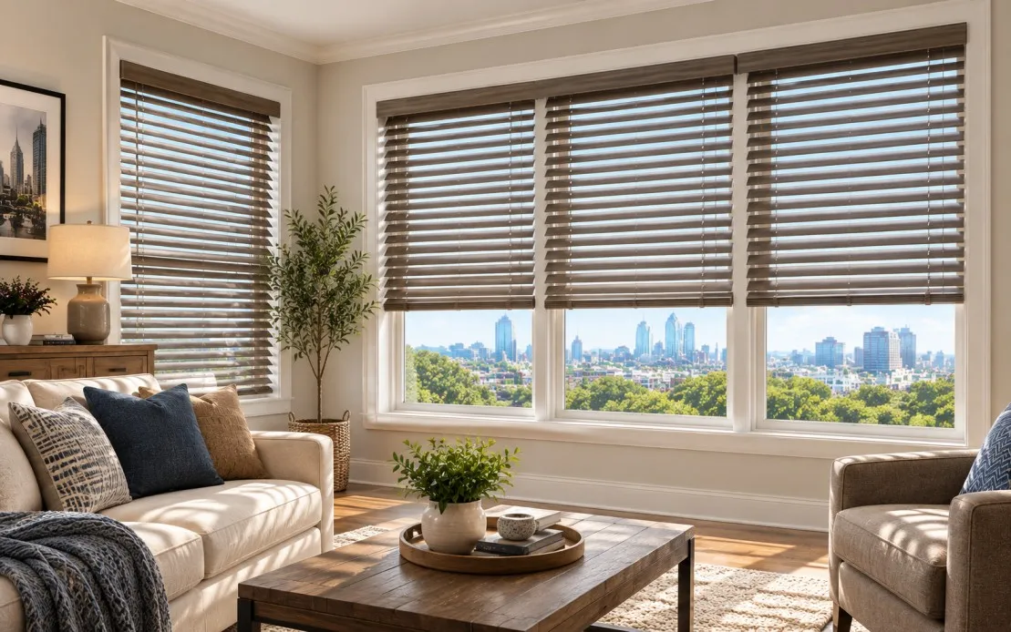 Faux Wood Blinds for Windows: The Smartest Window Upgrade for Philadelphia Homes
